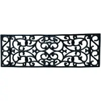 Jet-Line Stufenmatte Scala aus Gummi Wetterfest Rutschhemmend 25 x 75 cm 5er-Set