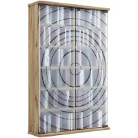 VCM Holz CD DVD Stand Regal Glastür Tilano L