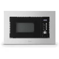 Klarstein Verosteel Einbaumikrowelle 60 cm mit Grill – 20L, 700W Mikrowelle & 800W Grill, 8 Programme, Touch-Bedienung, Edelstahl, Auftaufunktion, LED-Innenbeleuchtung, Edelstahl