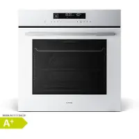 Klarstein Velaire Einbaubackofen 60 cm - 74L, 13 Funktionen, , Touch-Bedienung, Timer, Backofen Einbaugerät, Leicht zu Reinigen, Weiß