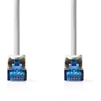 Nedis CAT6a-Netzwerkkabel - S/FTP - RJ45 Stecker - RJ45 Stecker - 2.00 m - Snagless - Rund - LSZH - Grau - Label