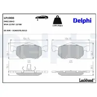 Delphi LP1900 Bremsbeläge Satz Vorne Bremsklötze für FORD MAVERICK für MAZDA TRIBUTE (EP) für FORD USA Escape II