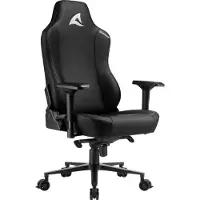 Sharkoon SKILLER SGS40, Gepolsterter Sitz, Gepolsterte Rückenlehne, Schwarz, Schwarz, Schaum, Polyurethan, Schaum, Polyurethan (PU)