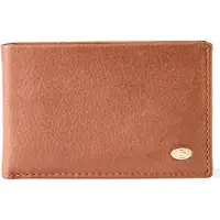 Esquire Leder Geldbörse Chicago Wallet Cognac braun