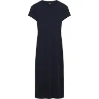 Superdry für Damen. W8011613A Navyfarbenes Midi-Hemdkleid (S), Lässig, Viskose, Kurzarm, Marine