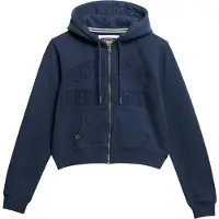 Superdry für Damen. W2012335A Sweatshirt Athletic Tonal Crop navy (S), Lässig, Baumwolle, Marine