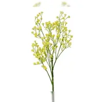 Décoris Künstliches Schleierkraut mit Stiel 22x65cm Kunstblumen Dekoblumen Blumendeko Stielblumen Blumen Deko Blumenschmuck Gelb