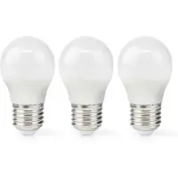 Nedis LED-Lampe E27 - G45 - 4.9 W - 470 lm - 2700 K - Warmweiss - Retro Style - Matte lampe - 3 Stück