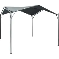 vidaXL Stabli Möbel Pavilion Partyzelt Überdachung 3x3 m Stahl Anthrazit - Pavillons & Partyzelte CC4985696 1parcel
