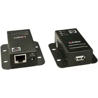 Lindy 42680, Netzwerksender & -empfänger, 50 m, 480 Mbit/s, Cat5, Cat5e, Cat6, NS1021, Schwarz