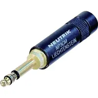 Neutrik NP3CM-B,STEREO Jack-stik 5,23 mm Stik, lige Poltal: 3 Stereo Sort 1 stk