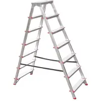 Hailo 2-Sided Aluminium Folding Stairs 7-Step