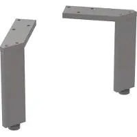 Geberit 500367JK1 Set Füße schmal (2 St.), H:15cm