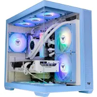 Thermaltake View 380 TG ARGB Hydrangea Blue, Midi Tower, PC, Blau, ATX, micro ATX, Mini-ITX, SPCC, Gehärtetes Glas, Gaming
