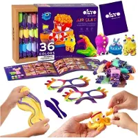 Okto Schaumstoff Ton 36 colors Set with air clay 70149 Mehrfarbig 29,5 x 24 x 7 cm