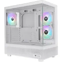 Thermaltake View 270 Plus TG ARGB Snow, Midi Tower, PC, Weiß, ATX, EATX, micro ATX, Mini-ITX, SPCC, Gehärtetes Glas, Gaming