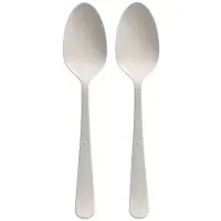 Papstar Esslöffel 96464, 19 cm, Kunststoff, Mehrweglöffel, weiß, 100 Stück