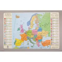 Zachem Schreibtischunterlage: Politische Karte von Europa