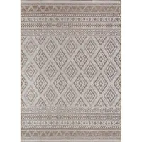TT Home In-& Outdoor Teppich Wetterfest Balkon Küche Wohnzimmer Boho Rauten Design Größe 60x100 cm