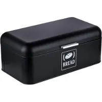 Relaxdays Retro Brotkasten mit Deckel & Griff