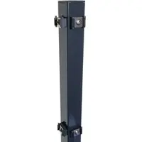 FA-Bausysteme Eckzaunpfosten Anthrazit Klemmplättchen Höhe: 1630 mm
