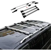 Omac Dachreling + Dachträger für Renault Trafic 2014-2025 L2 Langer Alu Silber 5x