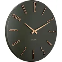 Karlsson - Wanduhr Esmerado - Grün - 40x40x2,1 cm