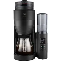 Melitta AromaFresh, Filterkaffeemaschine, 1,25 l, Kaffeebohnen, Eingebautes Mahlwerk, 1080 W, Schwarz