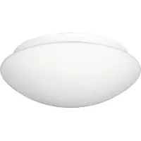 Prezent Badezimmerleuchte ASPEN 2xE27/40W, IP44, weiß/opal, Ø: 30 H: 11 cm, dimmbar