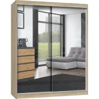 Top E Shop Topeshop IGA 160 SON A KPL, Sonoma-Eiche, Garderobe, 7 Regale, 2 Tür(en), Sonoma-Eiche, Partikelbord