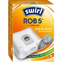 Swirl ROB 5, Staubbeutel, Staubsaugerroboter, Weiß, Box, 160 mm, 200 mm