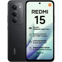 Xiaomi Redmi 15 4G Smartphone 6+128GB 6,9" 7000mAh Schwarz