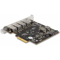 DeLOCK PCI Express x4 Karte zu 1 x USB Type-C + 4 x USB Typ-A - SuperSpeed USB 10 Gbps