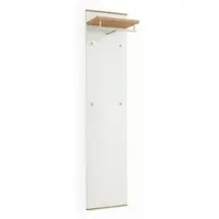 Möbel Kraft Garderobenpaneel Longo , weiß , Holzwerkstoff , Maße (cm): B: 42 H: 183 T: 27.0