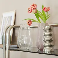 La redoute interieurs Vase Fario, Keramik In Chrom-optik, H. 19 Cm