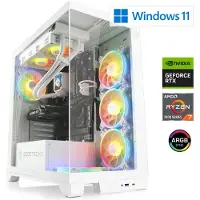 CSL Computer CSL Gaming PC, AMD Ryzen 7 7700, 5300 MHz, GeForce RTX 4060 Ti, 32 GB DDR5 RAM, 2000 GB M.2 SSD, Windows 11, USB 3.2 | M10730H