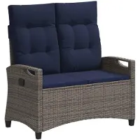 vidaXL Gartenbank mit Kissen 105 x 60 x 112 cm Stahl