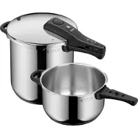 WMF Perfect 8.5l + 4.5l Schnellkochtopf Silber Silber One Size