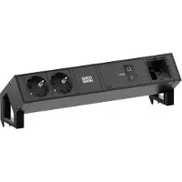 Bachmann Desk2 2Xcee7/3 1Xusb C/C 100W, 1Xcm 1,0M Ral9005