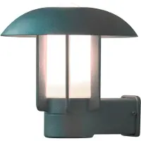 Konstsmide Heimdal Wandleuchte silber lackiertes Aluminium, opales Glas, Hand EU 401-312