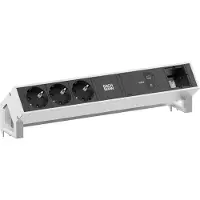 Bachmann DESK2 3xCEE7/3 1xUSB C/C 100W 1xCM 0,2m INOX