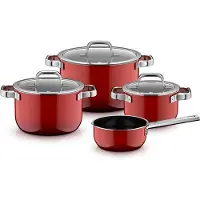 WMF Topf-Set "Fusiontec Mineral Pro" Set, 7 tlg. tlg. Edelstahl Glas
