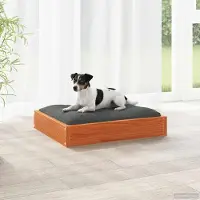vidaXL Hundebett Wachsbraun 51,5 x 44 x 9 cm Massivholz Kiefer - Hundebetten DE1757