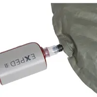 Exped - Elektrische Aufblas- und Entleerungspumpe - Mega Pump Granite / Burgundy - Bordeaux