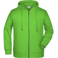 James & nicholson Herren Kapuzen Sweatjacke 8026 lime green XXL