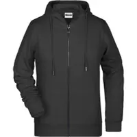 James & nicholson Damen Kapuzen Sweatjacke 8025 black XXL
