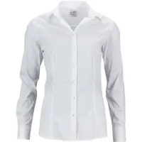 James & nicholson Damen Popeline Slim Fit Bluse JN645 white M