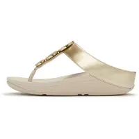 FitFlop Halo Bead Circle Metallic Toe-Post Teenslippers - Goudkleur - Maat 39
