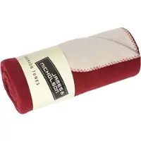James & nicholson 2-Lagen Fleece Decke JN952 bordeaux/cream one size