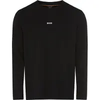 BOSS Longsleeve aus Stretch-Baumwolle mit Logo-Print Grösse M